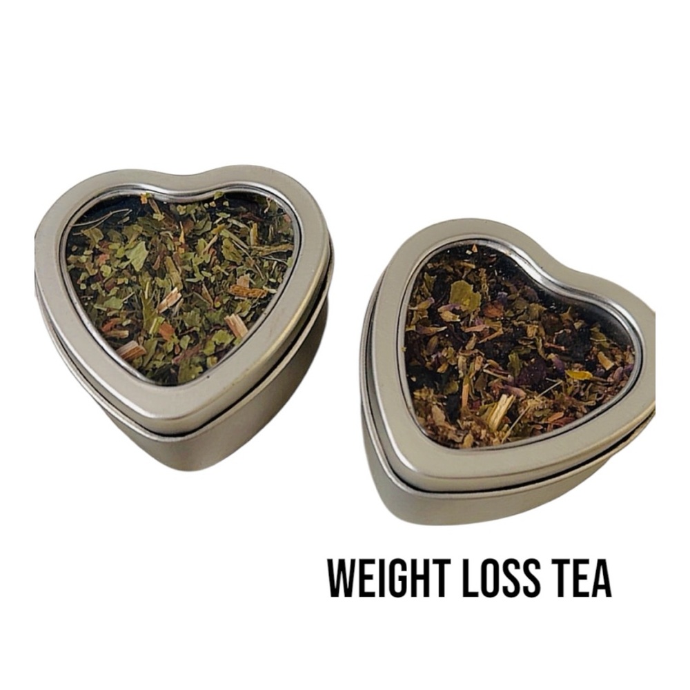 Heart-Shaped Weight Loss Tea Tins